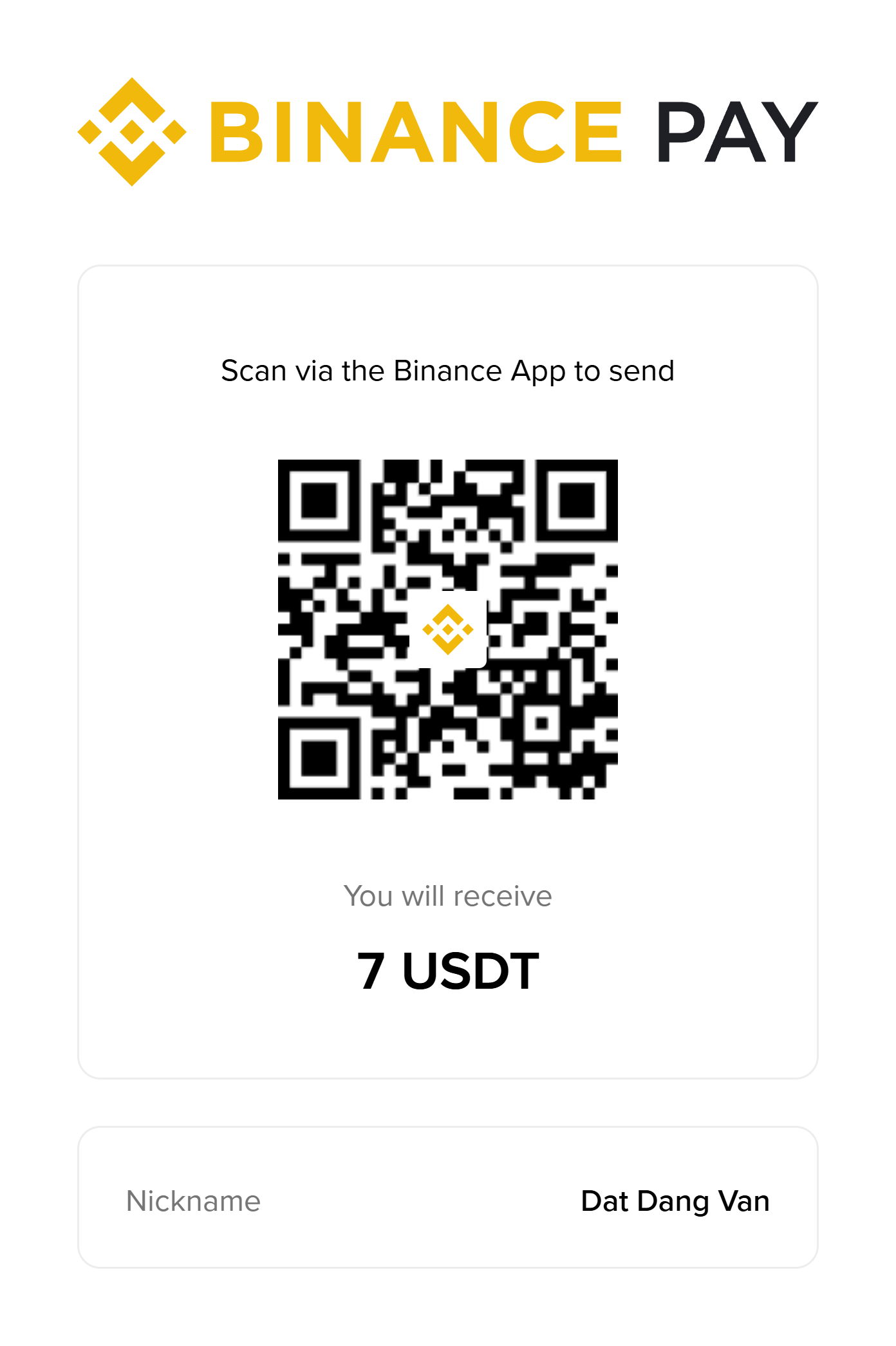 Binance QR Code